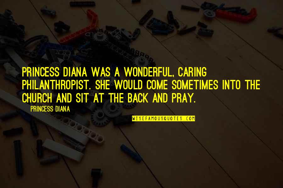 Caring To Much Quotes By Princess Diana: Princess Diana was a wonderful, caring philanthropist. She