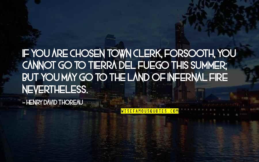 Carinho Quotes By Henry David Thoreau: If you are chosen town clerk, forsooth, you