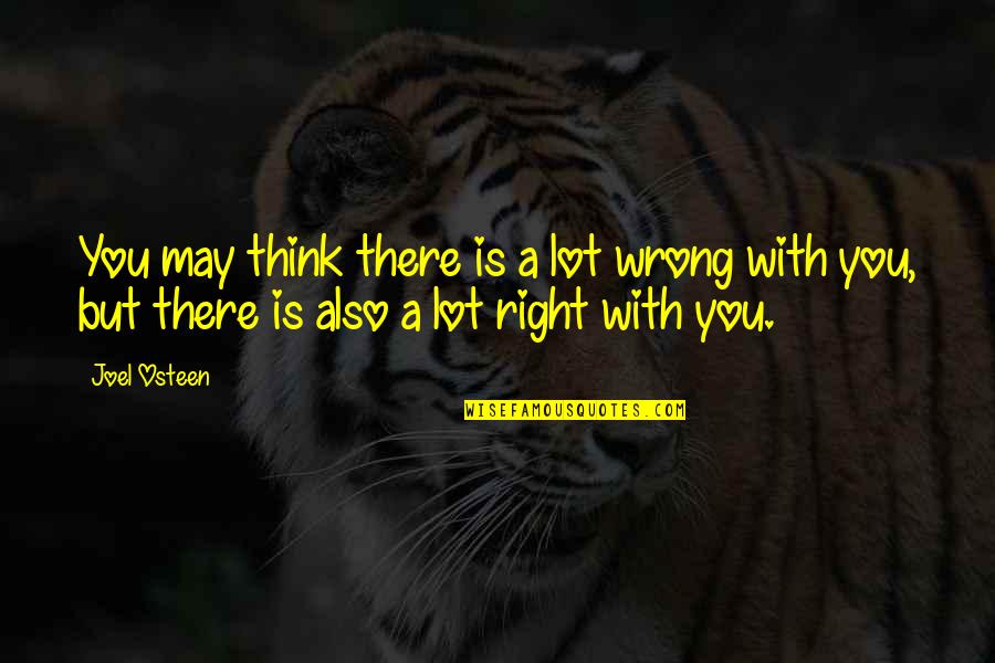 Carisoprodol Quotes By Joel Osteen: You may think there is a lot wrong