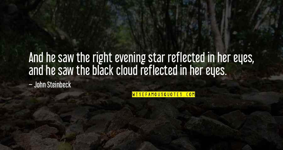 Carkasse Quotes By John Steinbeck: And he saw the right evening star reflected