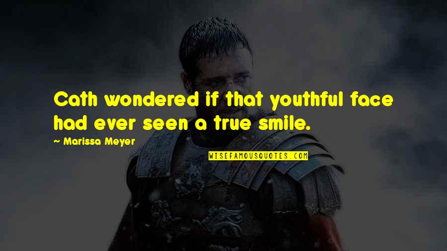 Carl Sagan Cannabis Quotes By Marissa Meyer: Cath wondered if that youthful face had ever