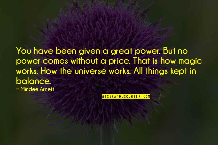 Carlill And Carbolic Smoke Quotes By Mindee Arnett: You have been given a great power. But Carlill And Carbolic Smoke Quotes By Mindee Arnett: You have been given a great power. But