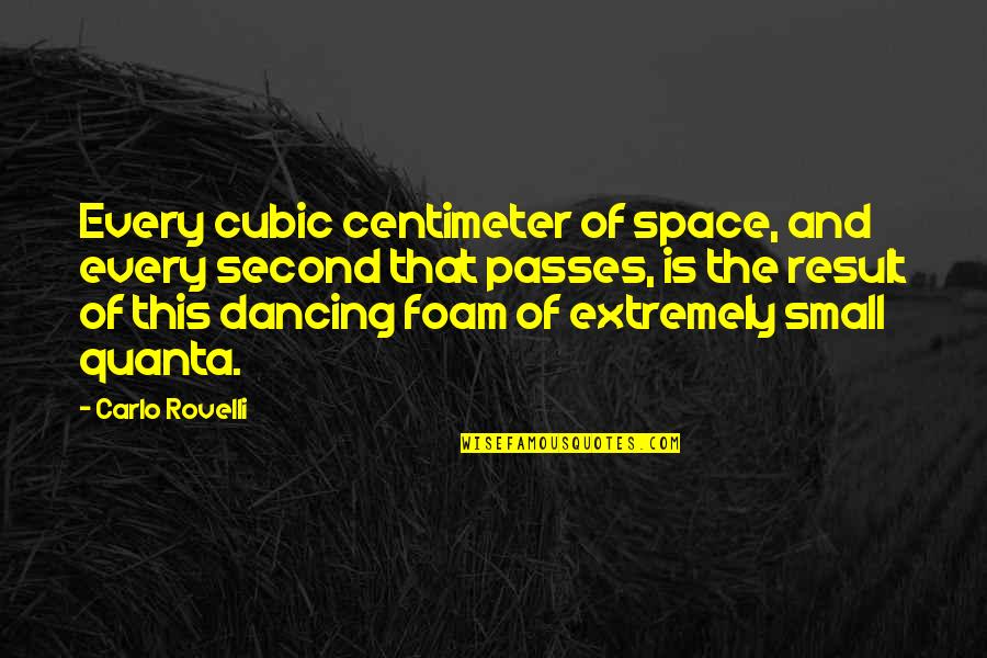 Carlo Quotes By Carlo Rovelli: Every cubic centimeter of space, and every second