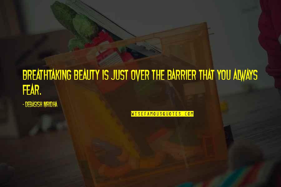 Carlowitz Company Quotes By Debasish Mridha: Breathtaking beauty is just over the barrier that Carlowitz Company Quotes By Debasish Mridha: Breathtaking beauty is just over the barrier that
