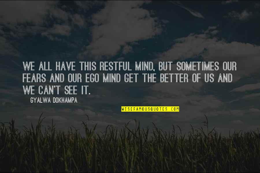 Carmelitas Laguna Quotes By Gyalwa Dokhampa: We all have this restful mind, but sometimes