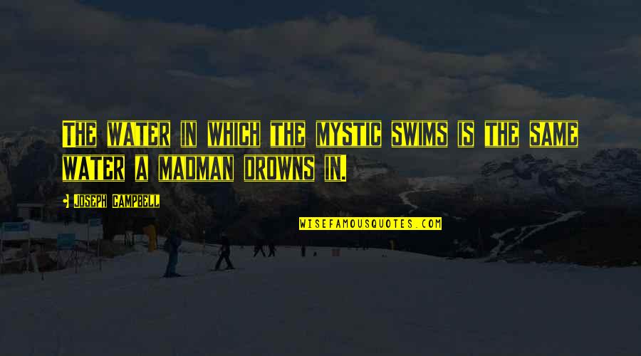 Carnevali Floor Quotes By Joseph Campbell: The water in which the mystic swims is