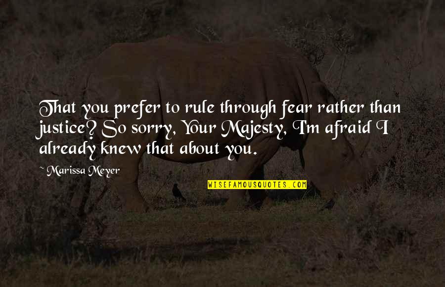 Carports Cheap Quotes By Marissa Meyer: That you prefer to rule through fear rather Carports Cheap Quotes By Marissa Meyer: That you prefer to rule through fear rather