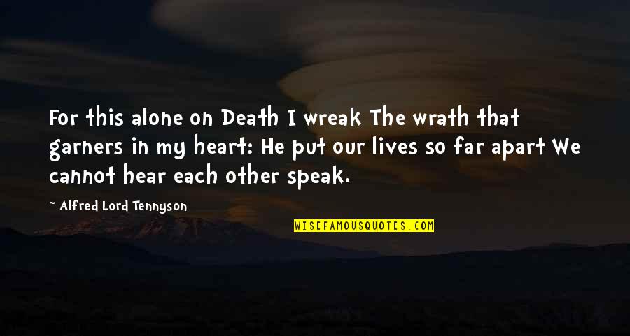 Carrom Lover Quotes By Alfred Lord Tennyson: For this alone on Death I wreak The Carrom Lover Quotes By Alfred Lord Tennyson: For this alone on Death I wreak The
