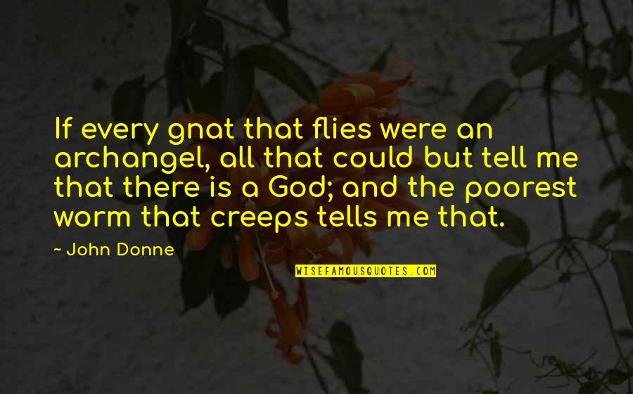 Carryover Cooking Quotes By John Donne: If every gnat that flies were an archangel,