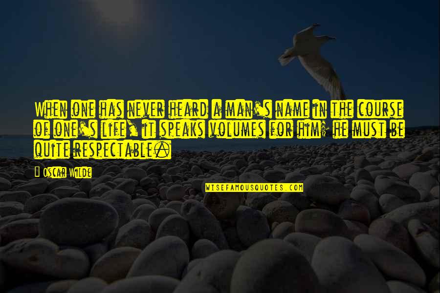 Cartoon Like Portrait Quotes By Oscar Wilde: When one has never heard a man's name Cartoon Like Portrait Quotes By Oscar Wilde: When one has never heard a man's name