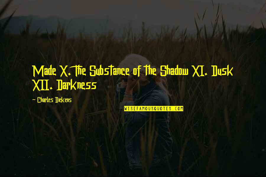Cartoons Tumblr Quotes By Charles Dickens: Made X. The Substance of the Shadow XI.