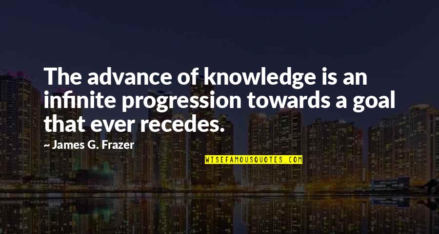 Cascais Edu Quotes By James G. Frazer: The advance of knowledge is an infinite progression