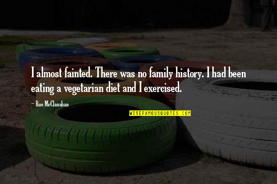 Cascales New York Quotes By Rue McClanahan: I almost fainted. There was no family history. Cascales New York Quotes By Rue McClanahan: I almost fainted. There was no family history.