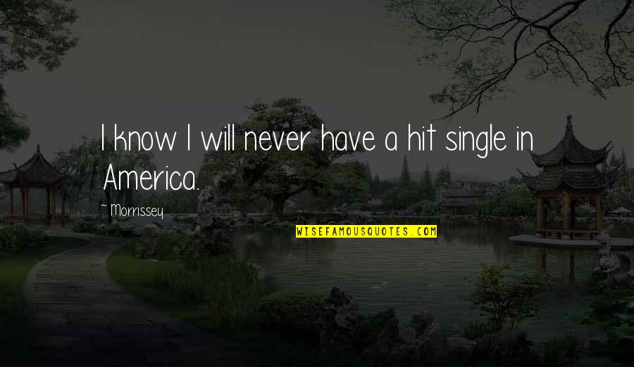Cascardo Art Quotes By Morrissey: I know I will never have a hit