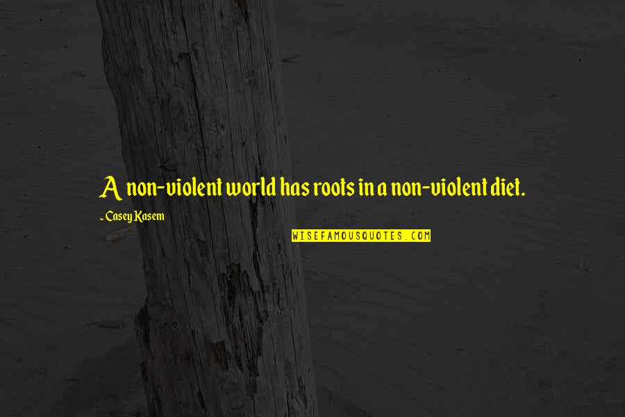 Casey Kasem Quotes By Casey Kasem: A non-violent world has roots in a non-violent Casey Kasem Quotes By Casey Kasem: A non-violent world has roots in a non-violent