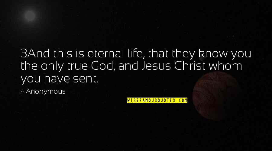 Cassoni Lighting Quotes By Anonymous: 3And this is eternal life, that they know