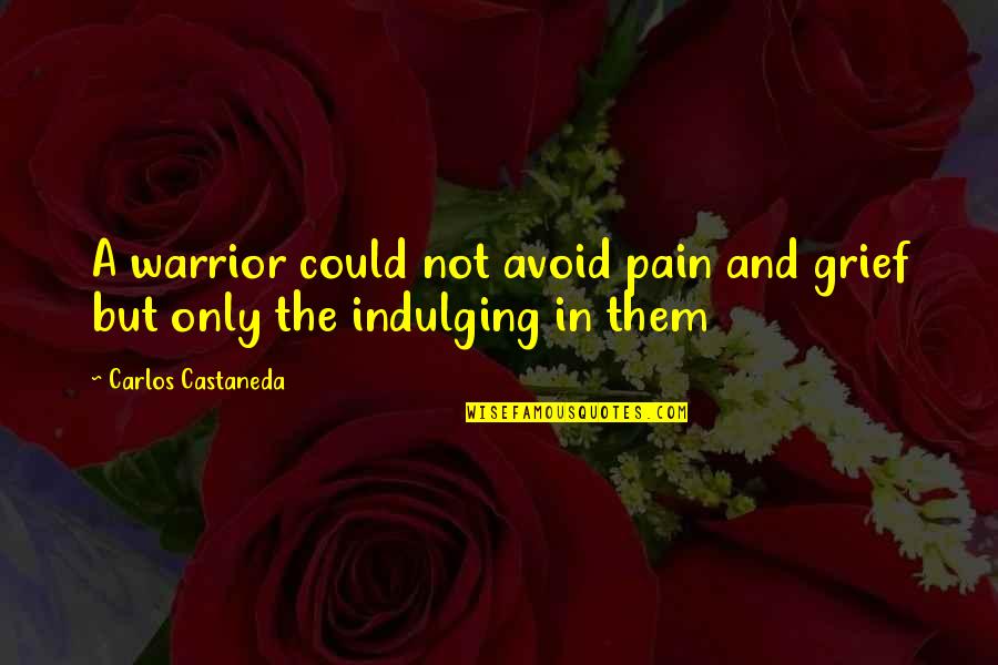 Castaneda Carlos Quotes By Carlos Castaneda: A warrior could not avoid pain and grief