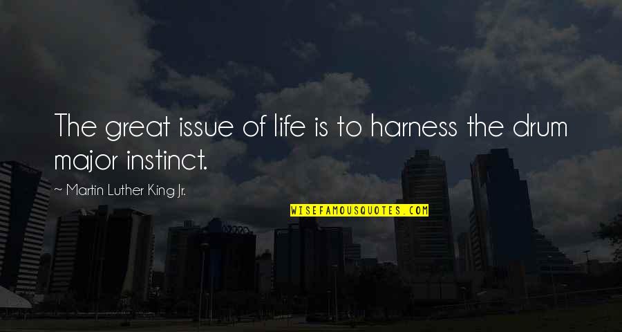 Casterlin School Quotes By Martin Luther King Jr.: The great issue of life is to harness Casterlin School Quotes By Martin Luther King Jr.: The great issue of life is to harness