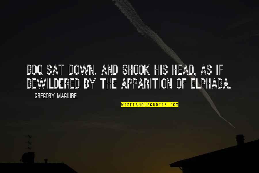 Castle Cops And Robbers Quotes By Gregory Maguire: Boq sat down, and shook his head, as