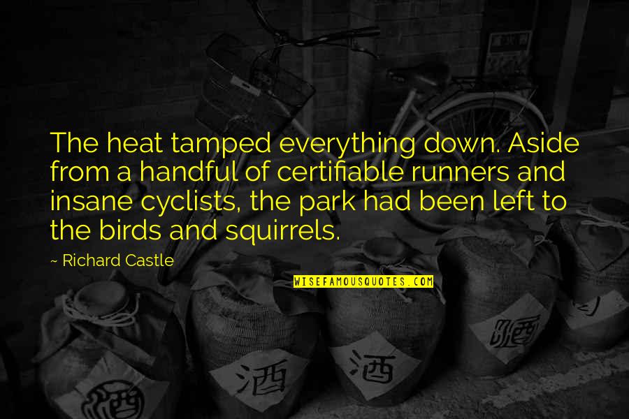 Castle Of Quotes By Richard Castle: The heat tamped everything down. Aside from a Castle Of Quotes By Richard Castle: The heat tamped everything down. Aside from a