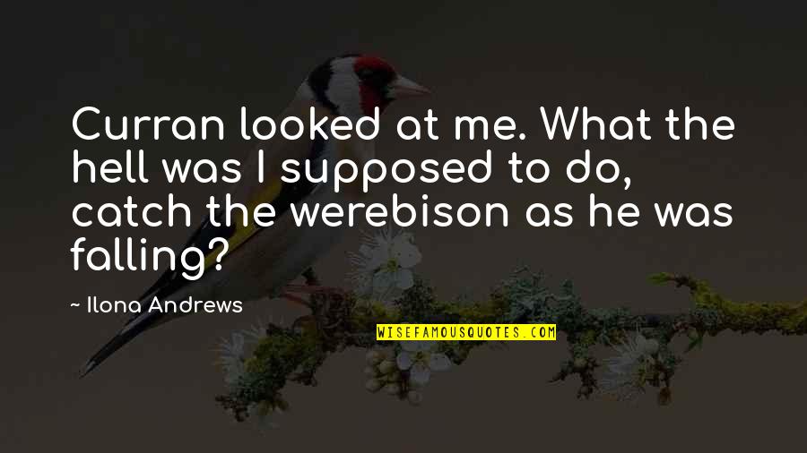 Castleandthings Quotes By Ilona Andrews: Curran looked at me. What the hell was Castleandthings Quotes By Ilona Andrews: Curran looked at me. What the hell was