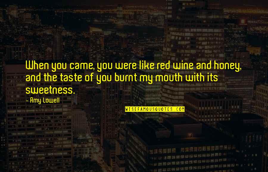 Castoffs Mammoth Quotes By Amy Lowell: When you came, you were like red wine Castoffs Mammoth Quotes By Amy Lowell: When you came, you were like red wine