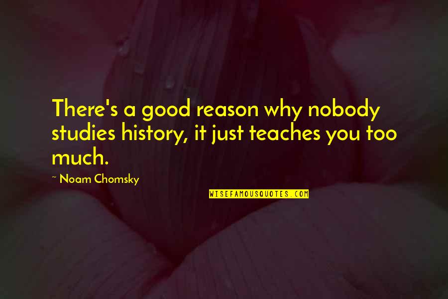 Casualidad In English Quotes By Noam Chomsky: There's a good reason why nobody studies history,