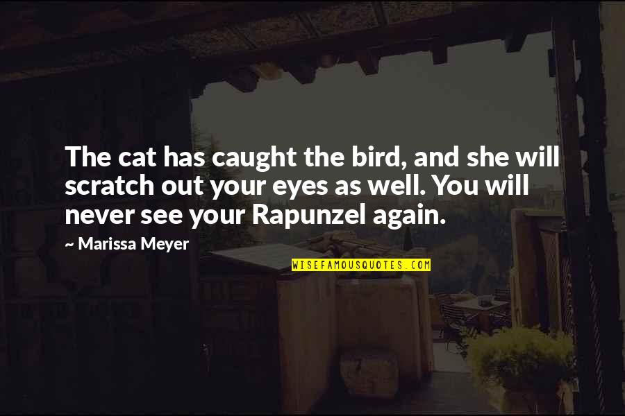 Cat And Bird Quotes By Marissa Meyer: The cat has caught the bird, and she
