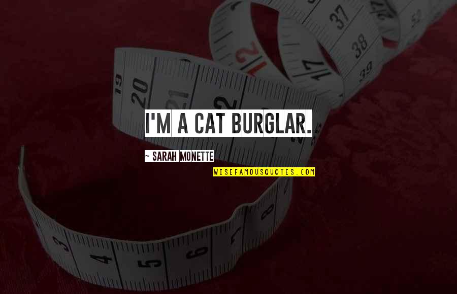 Cat Burglar Quotes By Sarah Monette: I'm a cat burglar.