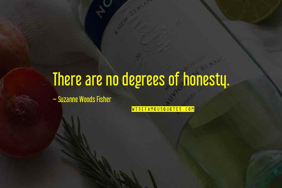 Cat Call Quotes By Suzanne Woods Fisher: There are no degrees of honesty.