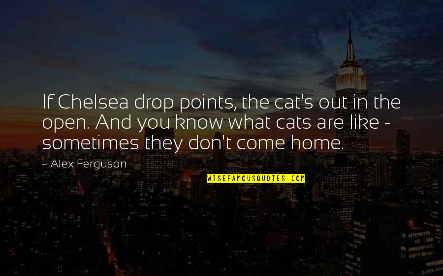 Cat In The Cat Quotes By Alex Ferguson: If Chelsea drop points, the cat's out in