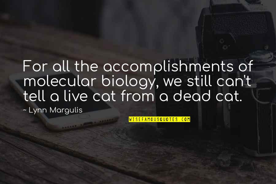 Cat Inspirational Quotes By Lynn Margulis: For all the accomplishments of molecular biology, we Cat Inspirational Quotes By Lynn Margulis: For all the accomplishments of molecular biology, we