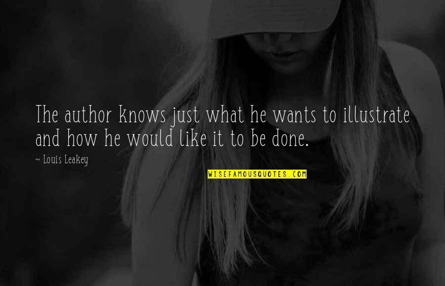 Catasta Di Quotes By Louis Leakey: The author knows just what he wants to Catasta Di Quotes By Louis Leakey: The author knows just what he wants to