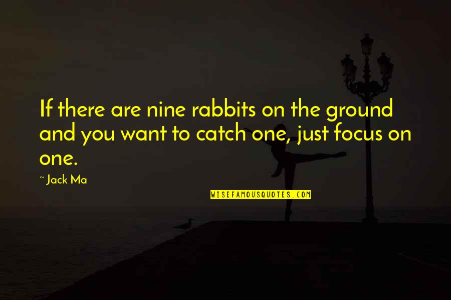 Catch Quotes By Jack Ma: If there are nine rabbits on the ground