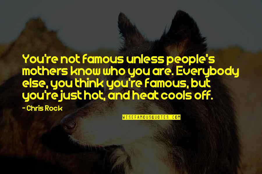 Catchy Straw Quotes By Chris Rock: You're not famous unless people's mothers know who