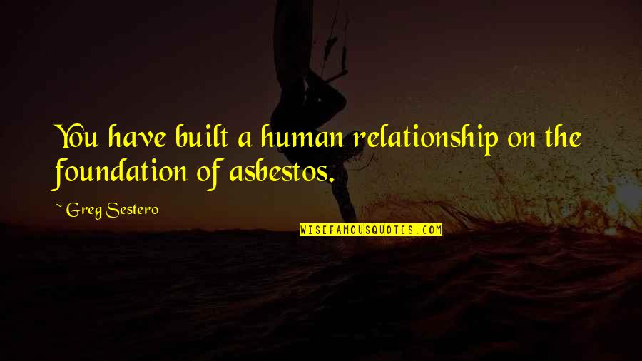 Categorising Quotes By Greg Sestero: You have built a human relationship on the