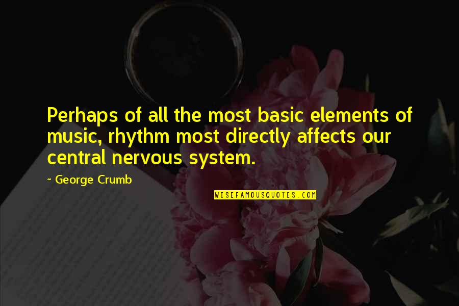 Categorizations Synonyms Quotes By George Crumb: Perhaps of all the most basic elements of