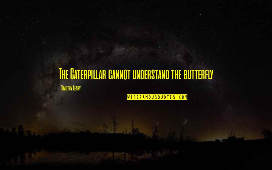 Caterpillars Quotes By Timothy Leary: The Caterpillar cannot understand the butterfly