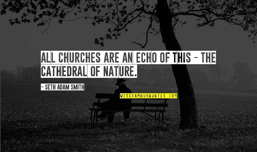 Cathedral Of Nature Quotes By Seth Adam Smith: All churches are an echo of this -