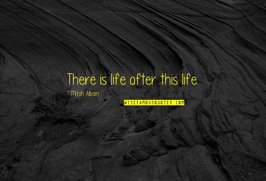 Catherine De Pizan Quotes By Mitch Albom: There is life after this life.