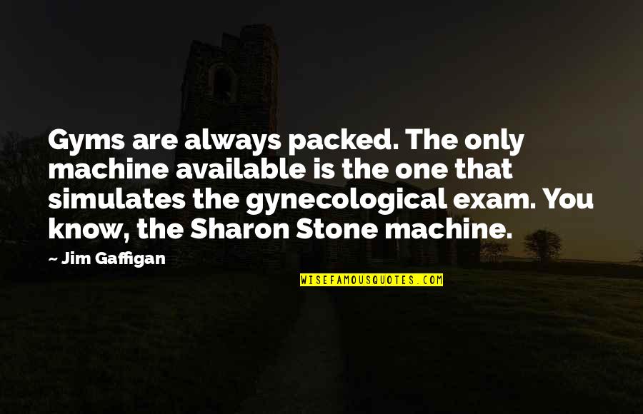 Catherine Heathcliff Wuthering Heights Quotes By Jim Gaffigan: Gyms are always packed. The only machine available