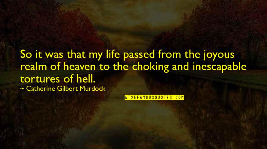 Catherine Quotes By Catherine Gilbert Murdock: So it was that my life passed from