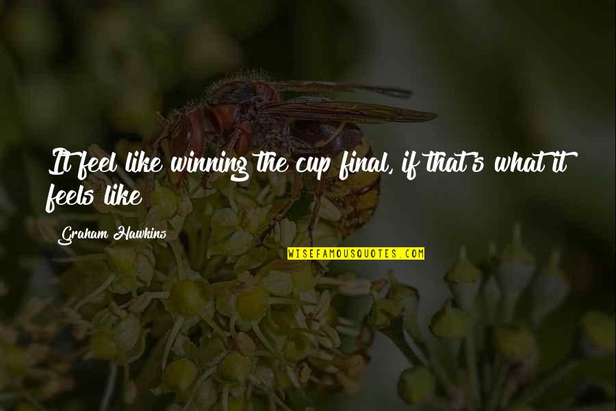 Cattle Ranch Quotes By Graham Hawkins: It feel like winning the cup final, if