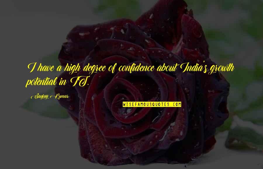 Cattleseller Quotes By Sanjay Kumar: I have a high degree of confidence about