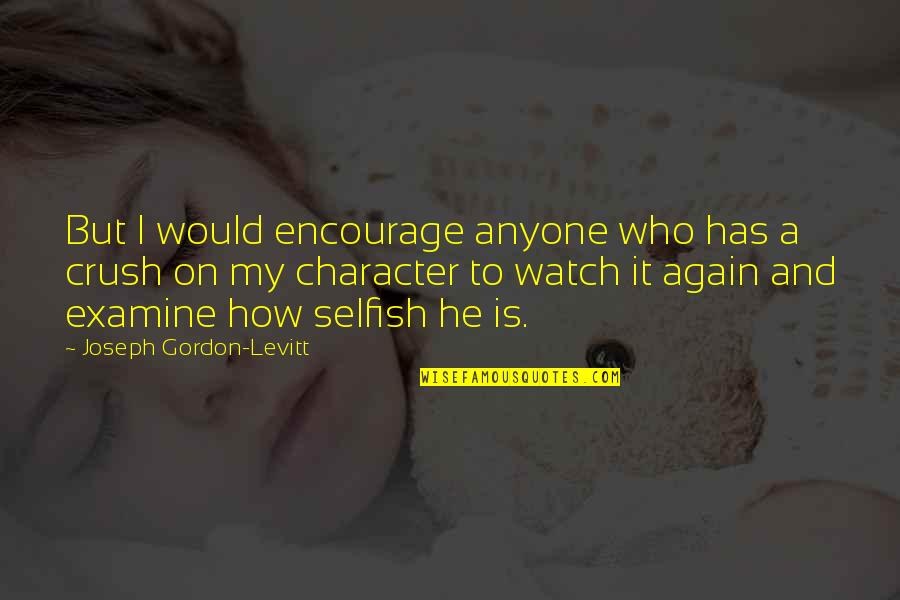 Caughley Puzzle Quotes By Joseph Gordon-Levitt: But I would encourage anyone who has a