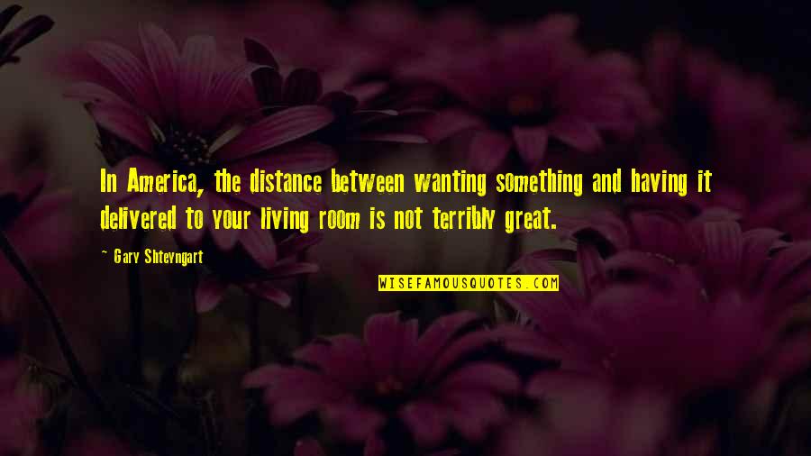 Causes Of The Revolutionary War Quotes By Gary Shteyngart: In America, the distance between wanting something and