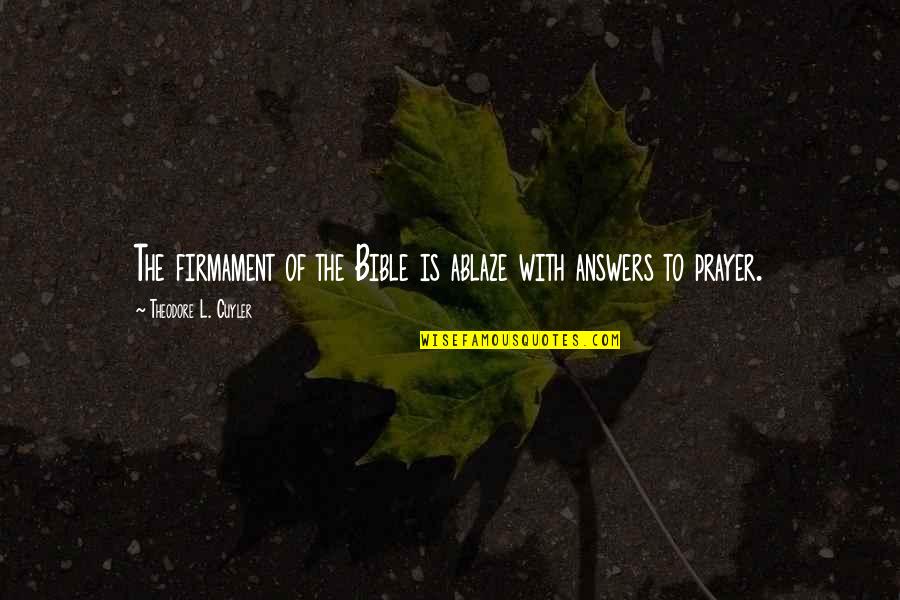 Cavalcata Dei Quotes By Theodore L. Cuyler: The firmament of the Bible is ablaze with Cavalcata Dei Quotes By Theodore L. Cuyler: The firmament of the Bible is ablaze with