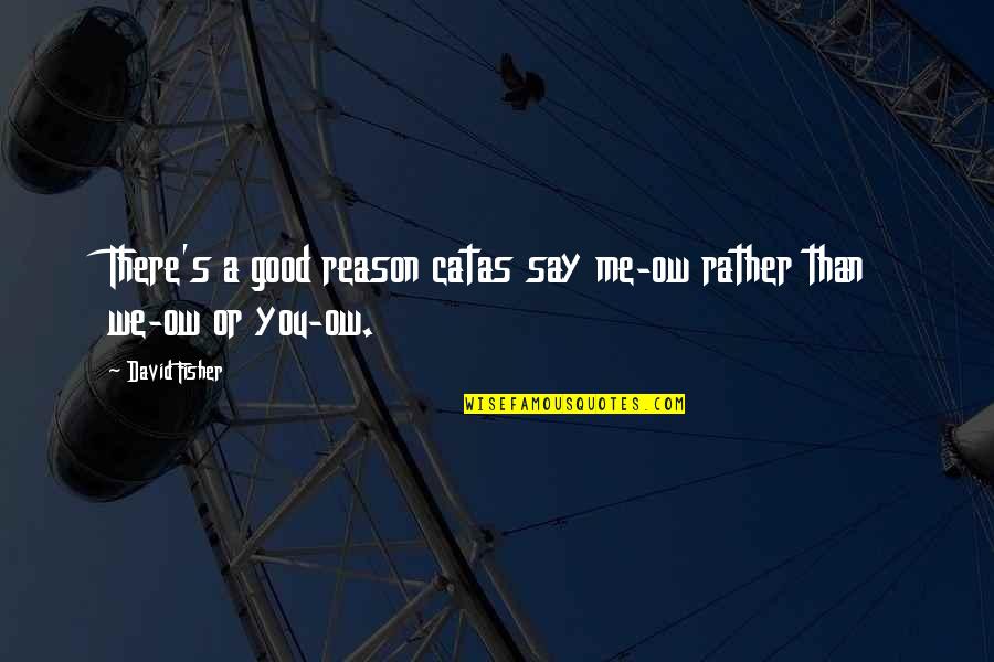 Cavalgada Bruno Quotes By David Fisher: There's a good reason catas say me-ow rather
