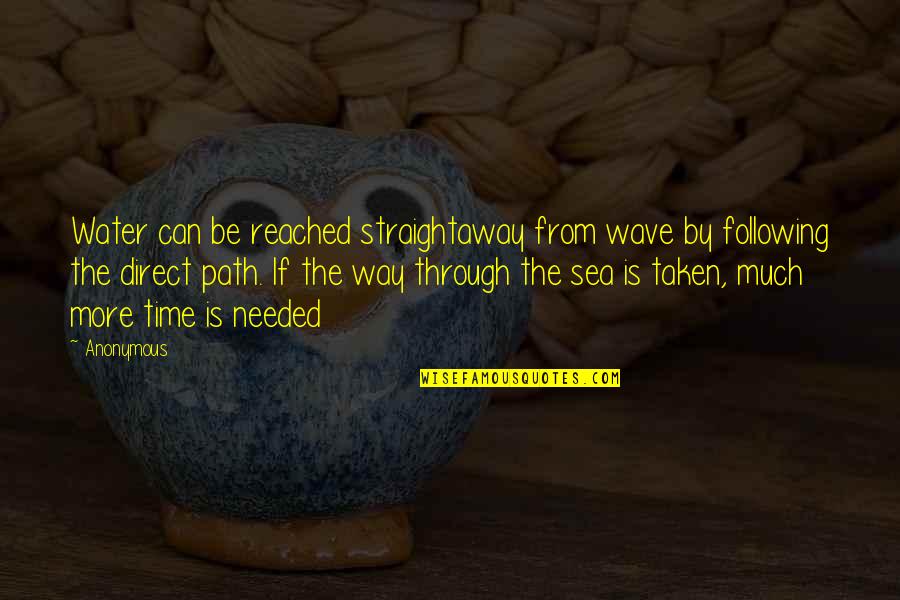 Cavemen And Dinosaurs Quotes By Anonymous: Water can be reached straightaway from wave by Cavemen And Dinosaurs Quotes By Anonymous: Water can be reached straightaway from wave by