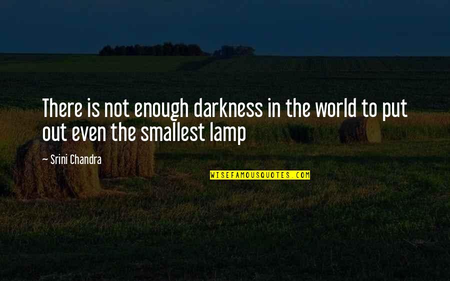 Cavenders Quotes By Srini Chandra: There is not enough darkness in the world